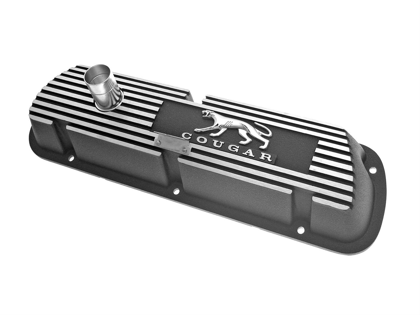 Scott Drake 1967 1973 Mercury Cougar Aluminum Valve Covers Cougar Black