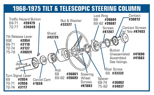 1965-1982 Chevrolet Corvette Star Bolt Retaining Screws. - CA diagram