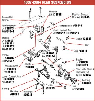 C5 1997-2004 Chevrolet Corvette Spring Retainer. 2 Required - 10280659 - General Motors diagram