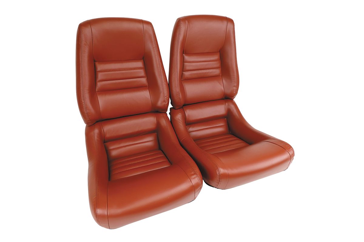 1978-1978 Corvette Leather Seat Covers Doeskin 100%-Leather - CA