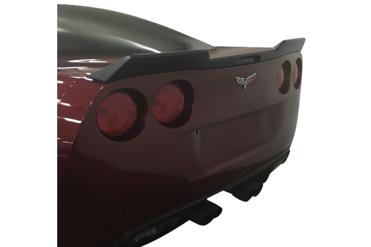 C6 2005-2013 Chevrolet Corvette Unpainted Extended Spoiler No-Drill Design Choose Application - Auto Accessories Of
