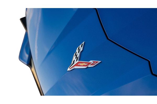 Gloss Black Rear Bumper Letter Emblem For 2020-2022 Corvette C8 - Replacement Badge Logo