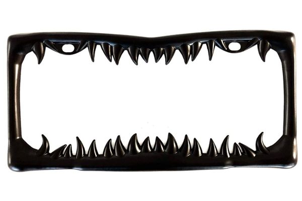 IPick Image Black Carbon Fiber Style License Plate Frame For Chevrolet Corvette C6