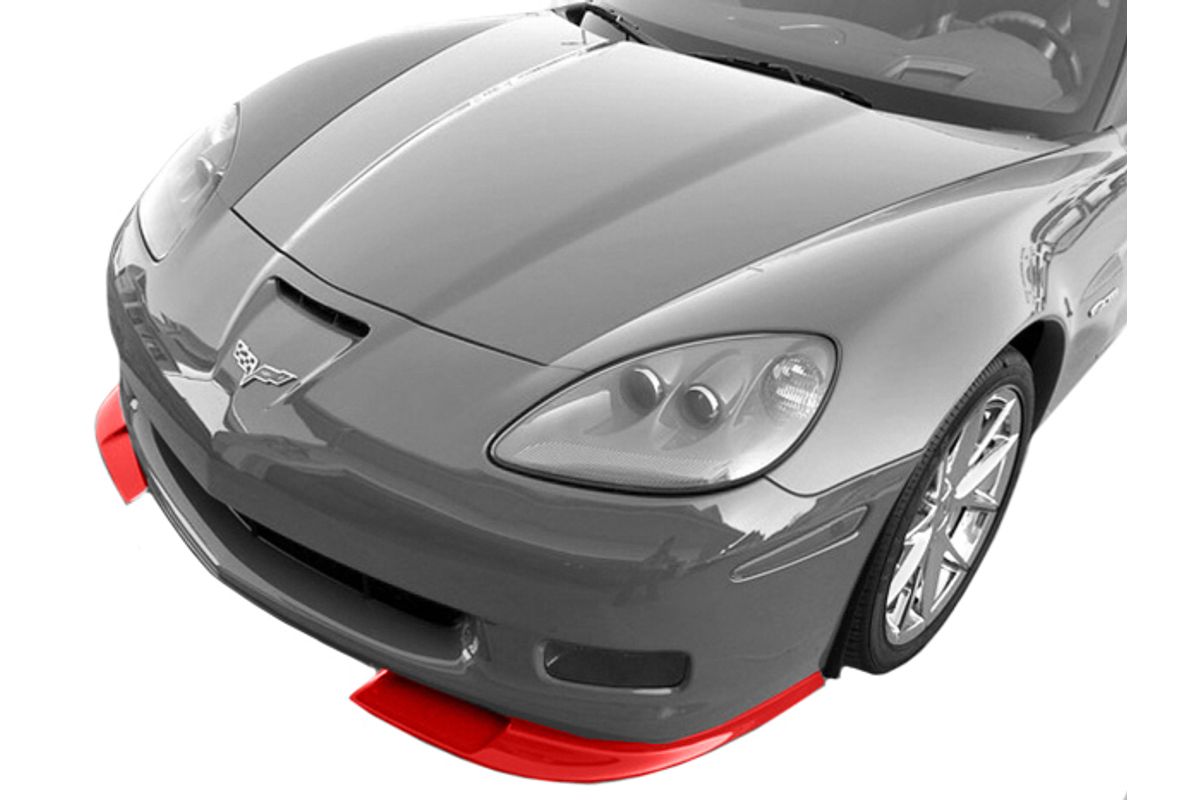 Corvette C6 Z06 ZR1 Style Matte Black Front Splitter Lip Kit – 2005-2013
