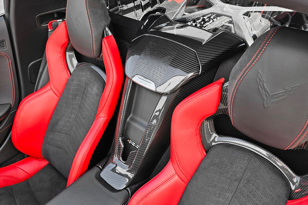 Carbon Fiber Dashboard Console Panel For Corvette C8 2020-2024 | Stingray Z06