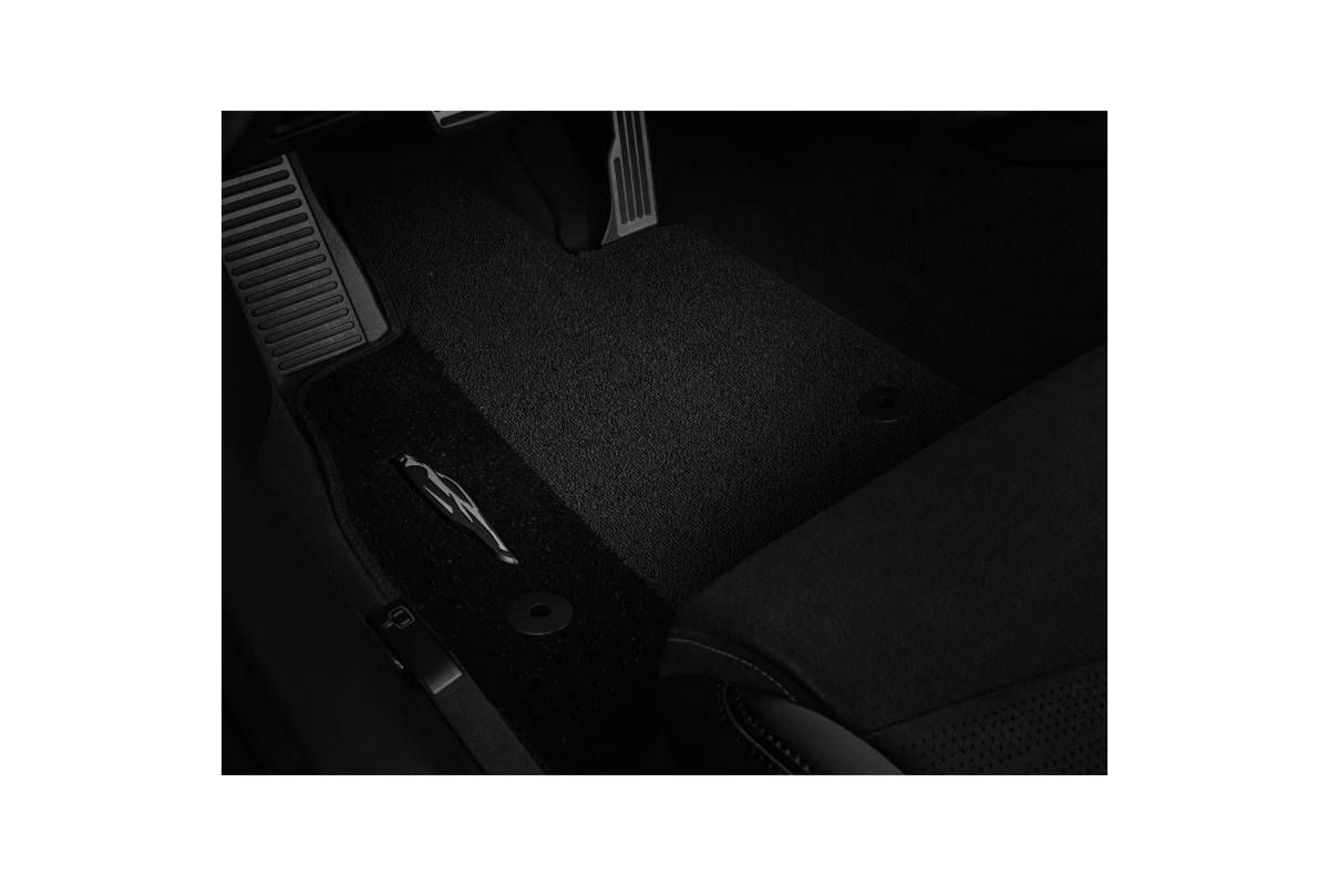 All-Weather Front Floor Mats For 2024 C8 Chevrolet Corvette Stingray - Luxury PU Leather