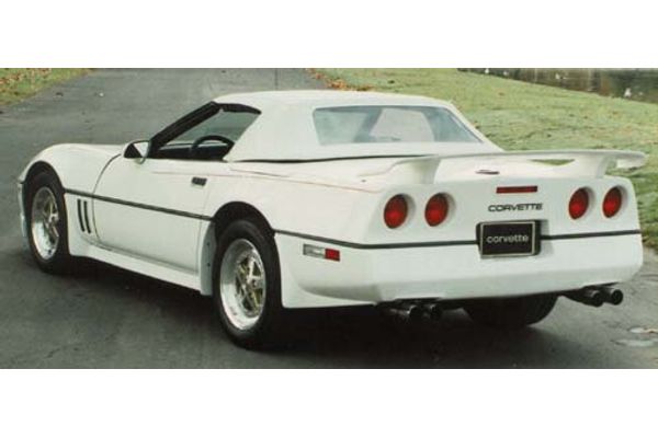 Unpainted Custom Spoiler For 1984-1990 Chevrolet Corvette C4 – Wickerbill Style By DAR SPOILER