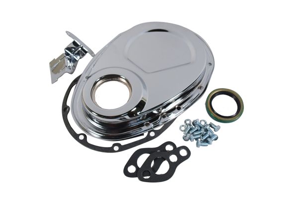 パーツ Corvette C3 427 Chrome Timing Chain Cov C3 (1968-1982) Chevrolet Corvette Engine Timing Chain Case | Parts