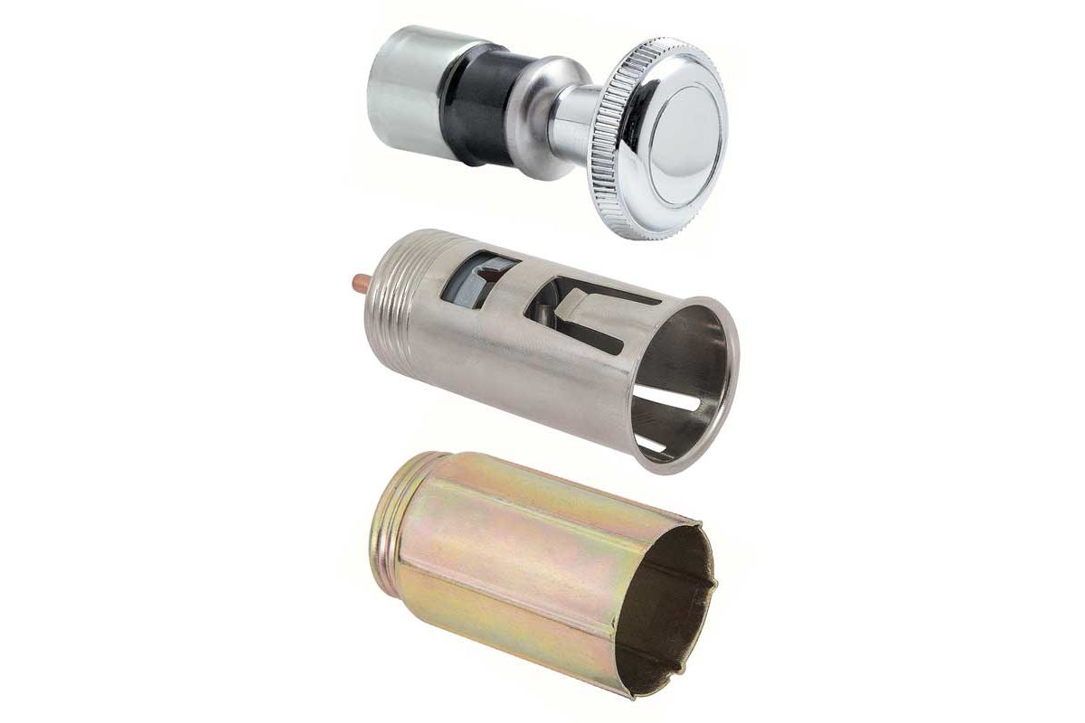camaro cigarette lighter Dash Receptacle Housing and Retainer Set metal lighter manufactured by the Zippo Manufacturing Company 1967-1989 Chevrolet Camaro Cigarette Lighter