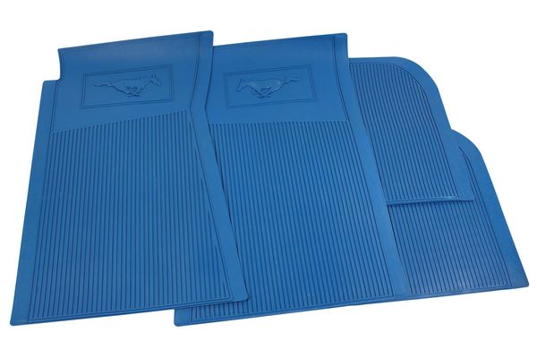 4-Piece Black Nylon Carpet Floor Mats For 2005-2009 Ford Mustang 2Dr – Front & Rear Set