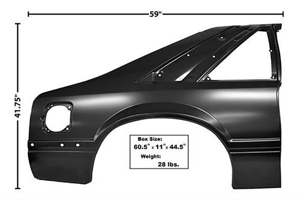 thumbnail image 2 of Daniel Carpenter Ground Effects Bracket Set – 1987-1993 Ford Mustang Fender & Quarter Panel, 8-Piece Kit 2 of 5