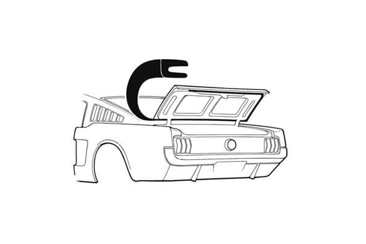 1964-1969 Buick Skylark Trunk Seal Weatherstrip – The Motor Company M-1001, Adhesive Included