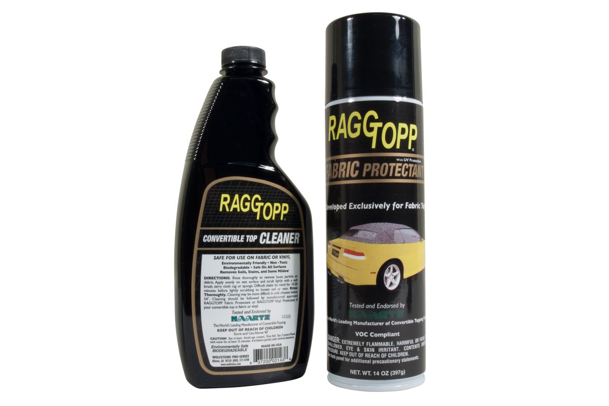 1953-2021 RAGGTOPP Fabric Convertible Top Cleaner & Protectant Kit