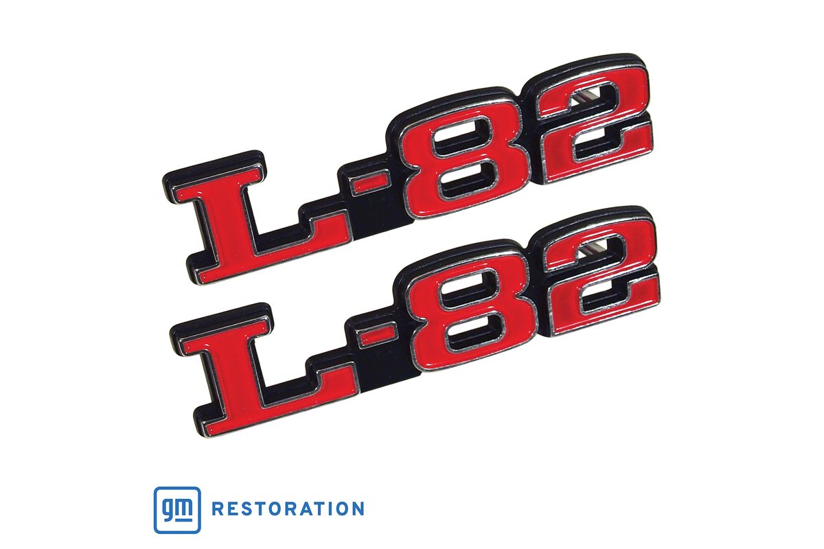 C3 1973-1979 Chevrolet Corvette Emblems. Hood L-82 - CA