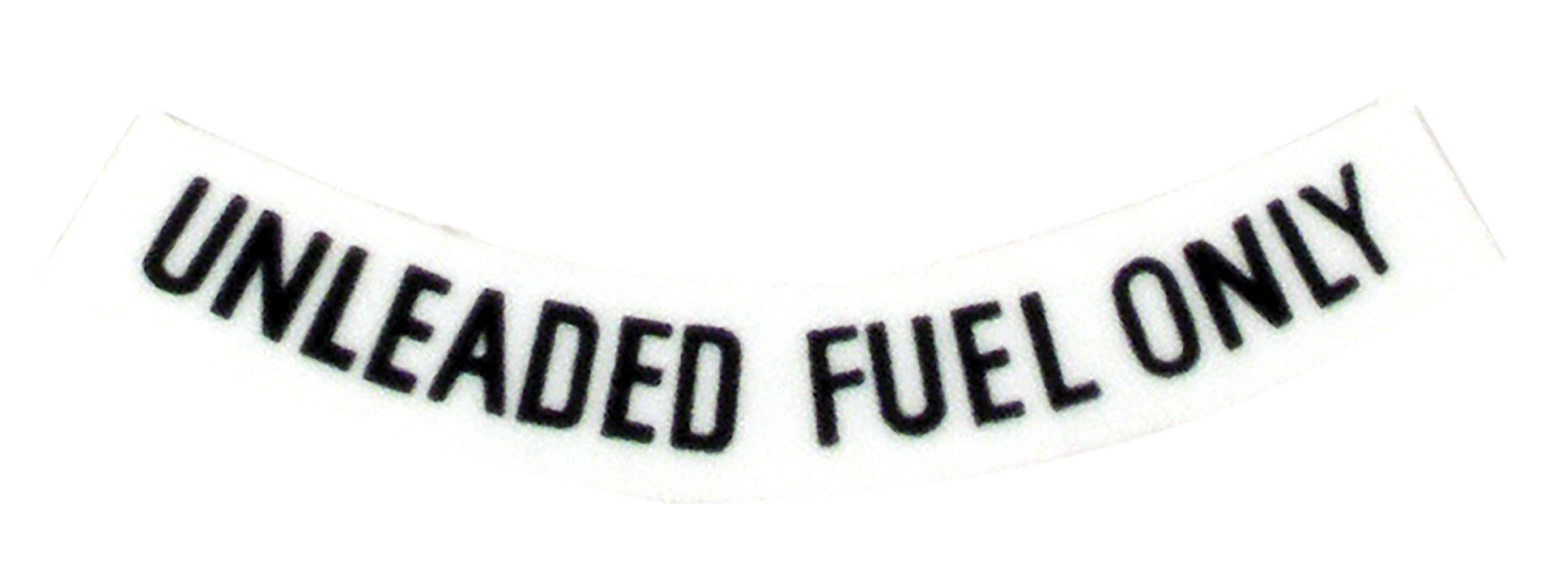 C3 1975-1977 Chevrolet Corvette Decal. Fuel Warning Black - Auto Accessories of America