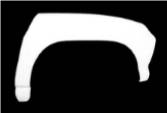 C2 1963-1967 Chevrolet Corvette Front Wheel Well Repair Section. LH - American Custom Industries