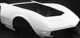 C3 1970-1972 Chevrolet Corvette Front End. Door To Door-1 Piece - American Custom Industries