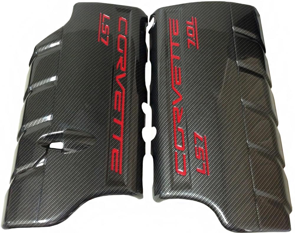 C6 20062013 Chevrolet Corvette LS7 Hydro Carbon Fiber Fuel Rail Covers