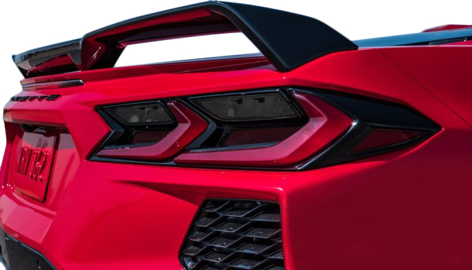 C8 2020-2024 Chevrolet Corvette Lamin-X Tail Light Blackout Overlay Decals - Choose Color - CA