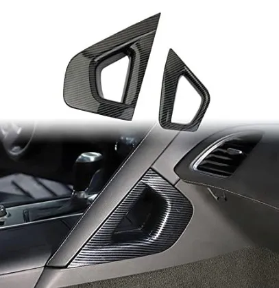 C7 2014-2019 Chevrolet Corvette Hydro Carbon Fiber Console Handle Trim Surround - RH - Auto Accessories Of America