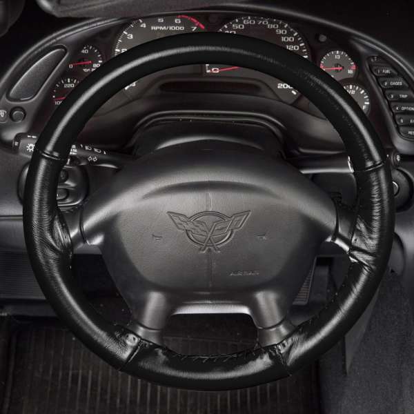 C4 1990 1993 Chevrolet Corvette Steering Wheel Cover Black Auto Accessories Of America
