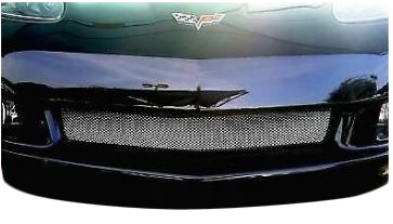 C6 2005-2013 Chevrolet Corvette Front Grille Insert Screen - Base Model - Aluminum - Choose Finish - CA