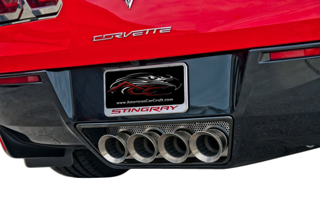 C7 2014-2019 Chevrolet Corvette Stingray Perforated Exhaust Enhancer Plate - ACC-52011/ - American Car Craft