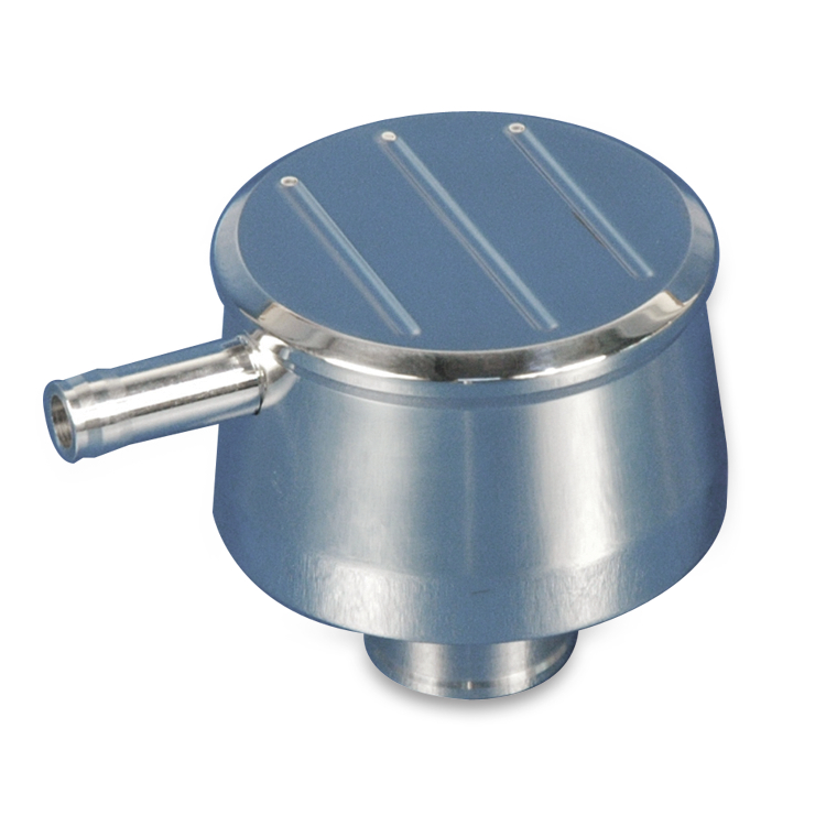 1953-2023 Chevrolet Corvette Push-In Ball Mill Aluminum Breather W/PCV Valve - Eddie Motorsports
