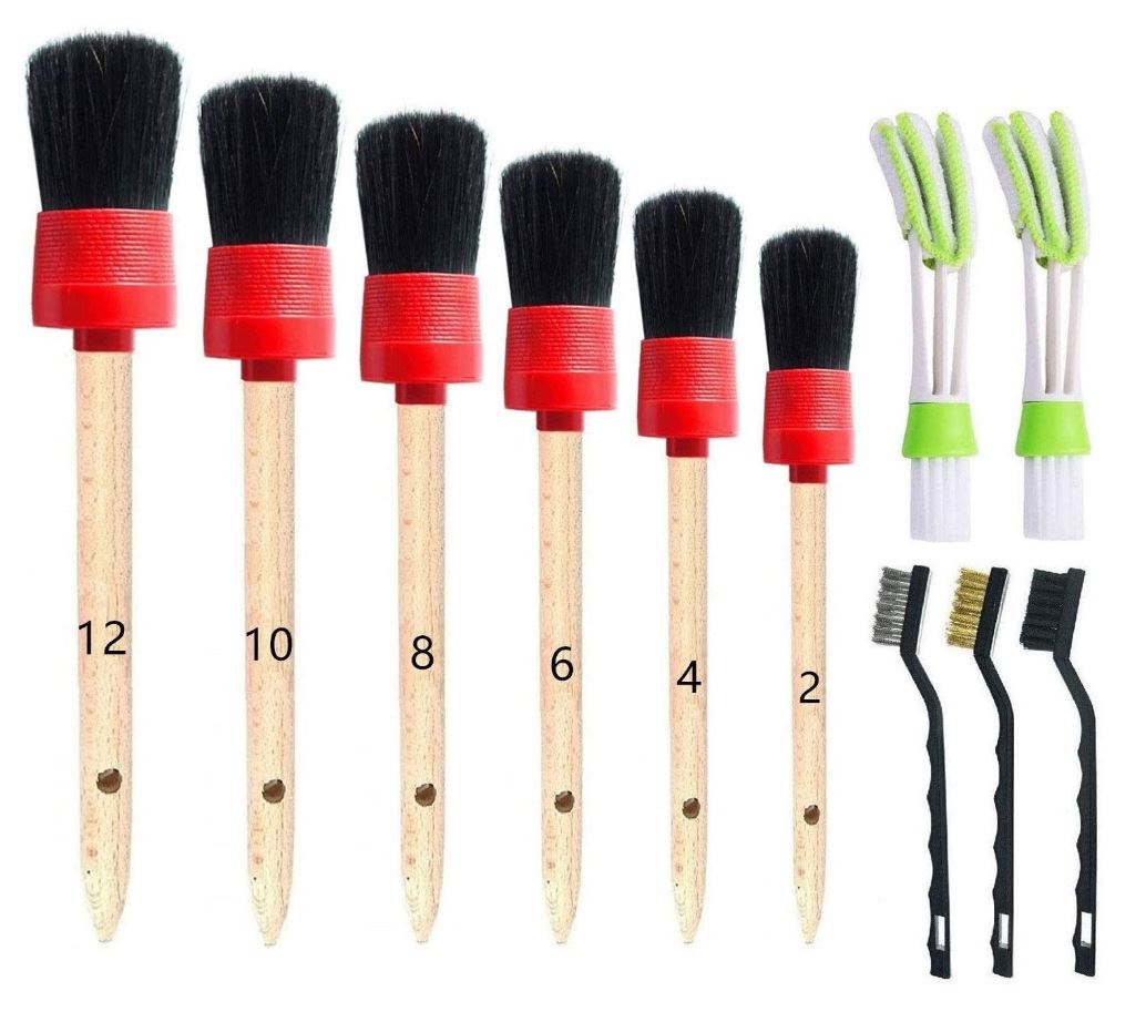 1953-2023 Chevrolet Corvette Car Detailing Brush Set - Auto Accessories Of America