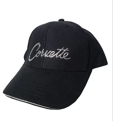 1953-2023 Chevrolet Corvette Black Liquid Metal Script Cap - Auto Accessories Of America