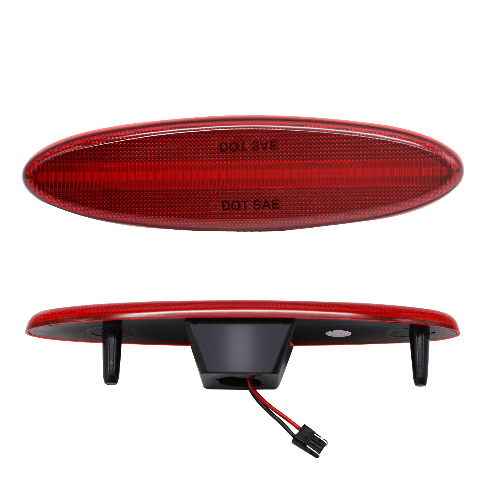 C5 1997-2004 Chevrolet Corvette LED Rear Side Marker Fender Lights - Pair - Red Lenses - Auto Accessories Of America