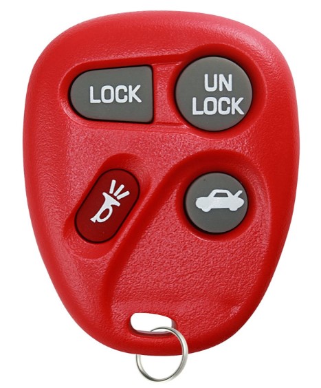C5 2001-2004 Chevrolet Corvette Keyless Entry Remote Key Fob - Red - Auto Accessories Of America