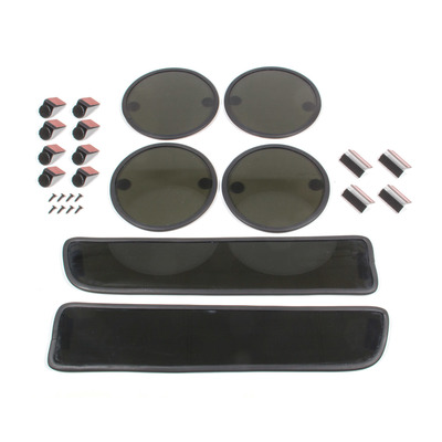 C4 1984-1990 Chevrolet Corvette GT Styling Headlight & Tail Light Cover Kit - Smoke - Auto Accessories Of America