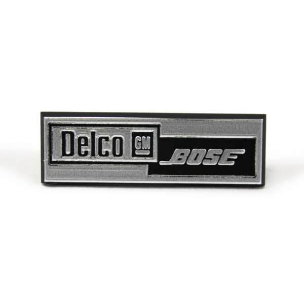 C4 1984-1989 Chevrolet Corvette Speaker Emblems - Delco Bose Speaker Emblem - Auto Accessories Of America