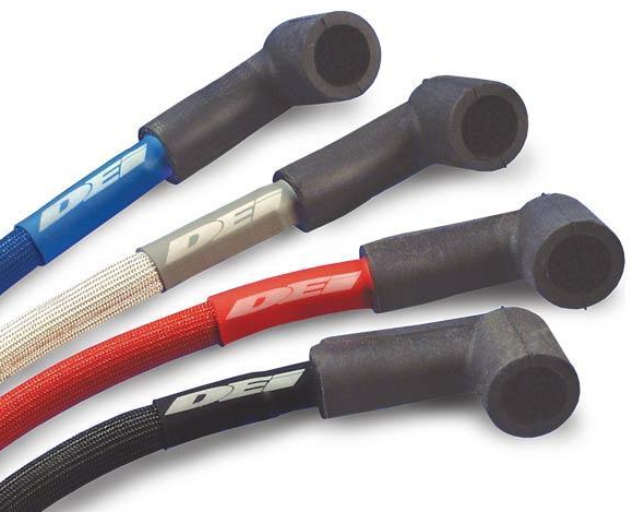 1953-2023 Chevrolet Corvette Protect-A-Wire Spark Plug Wire Covers - Choose Size & Color - Design Engineering Inc.