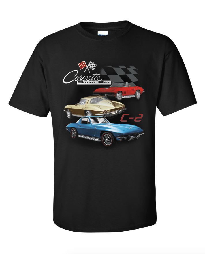 C2 1963-1967 Chevrolet Corvette Trio Shirt - Choose Size - Auto Accessories Of America