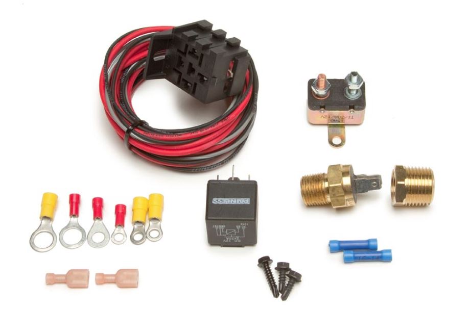 1953-2023 Chevrolet Corvette Fan-Thom II Fan Relay W/Thermostatic Switch Kit 185F On/175F Off - Painless Performance Products