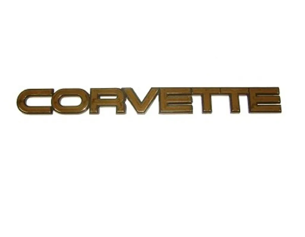 C4 1984-1996 Chevrolet Corvette Emblem/Letter Set - Gold - Choose Application - Auto Accessories Of America