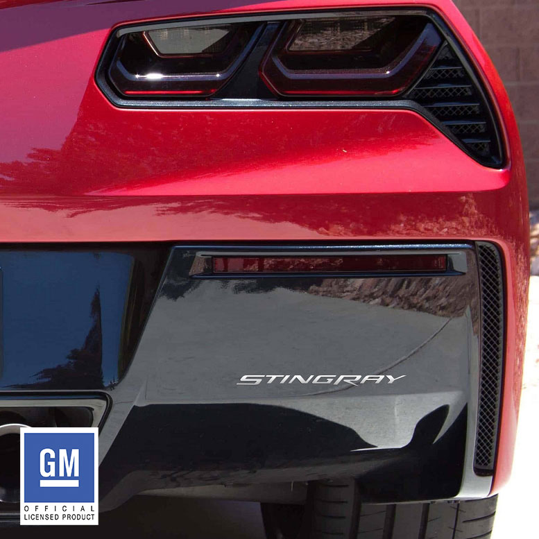 C7 2014-2019 Chevrolet Corvette Rear Bumper Stingray Lettering - Chrome Acrylic - CA