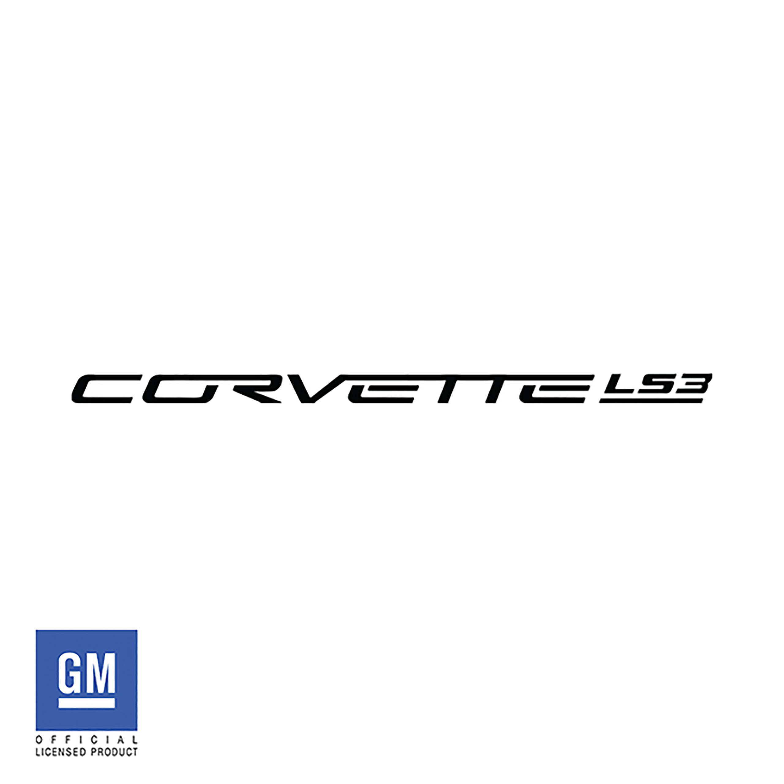 C6 2008-2013 Chevrolet Corvette LS3 Fuel Rail Letters - Black Acrylic - CA