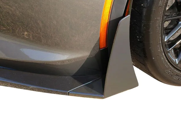 C7 2014-2019 Chevrolet Corvette Custom Painted Stage 2/3 Front Splitter Winglets - EOS