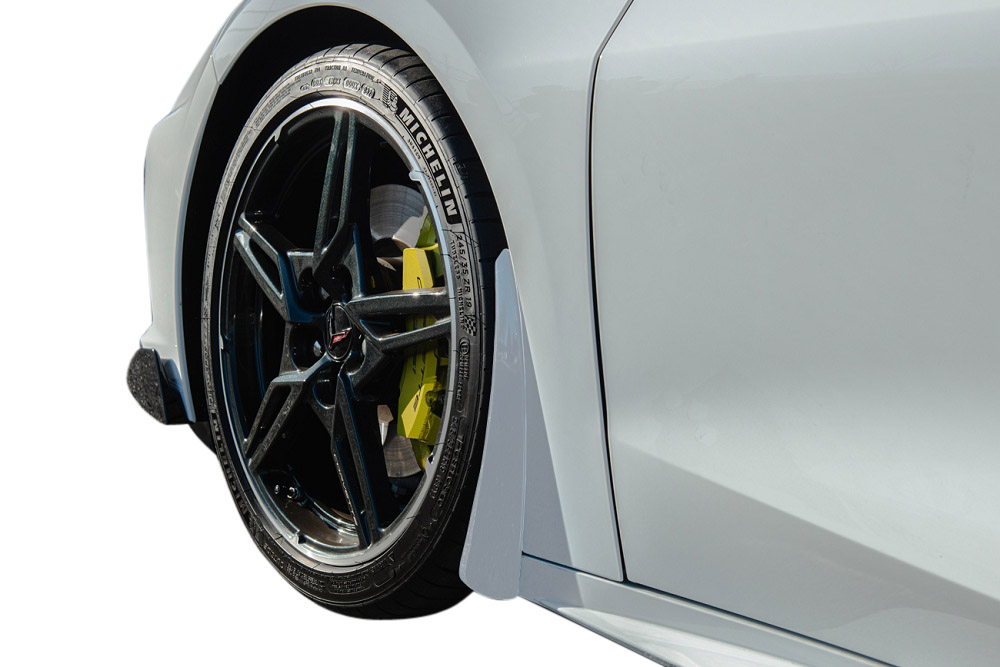 C8 2020-2024 Chevrolet Corvette Custom Painted Extended Splash Guard Set - EOS