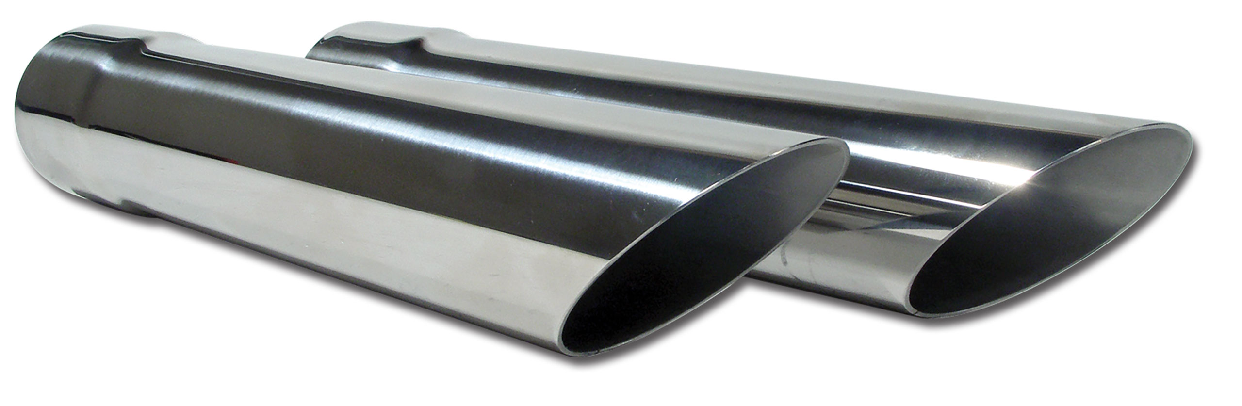 C2 1963-1967 Chevrolet Corvette Exhaust Extensions - Stainless Steel W/Weld & Numbers - CA
