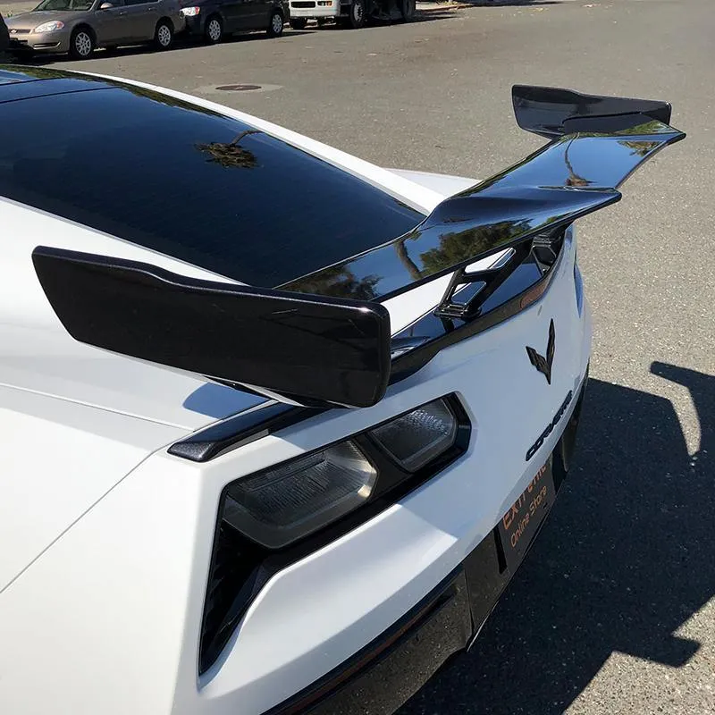 C7 2014-2019 Chevrolet Corvette ZR1 Style Rear Wing Spoiler W/Installation Bracket - Carbon Flash Metallic - EOS