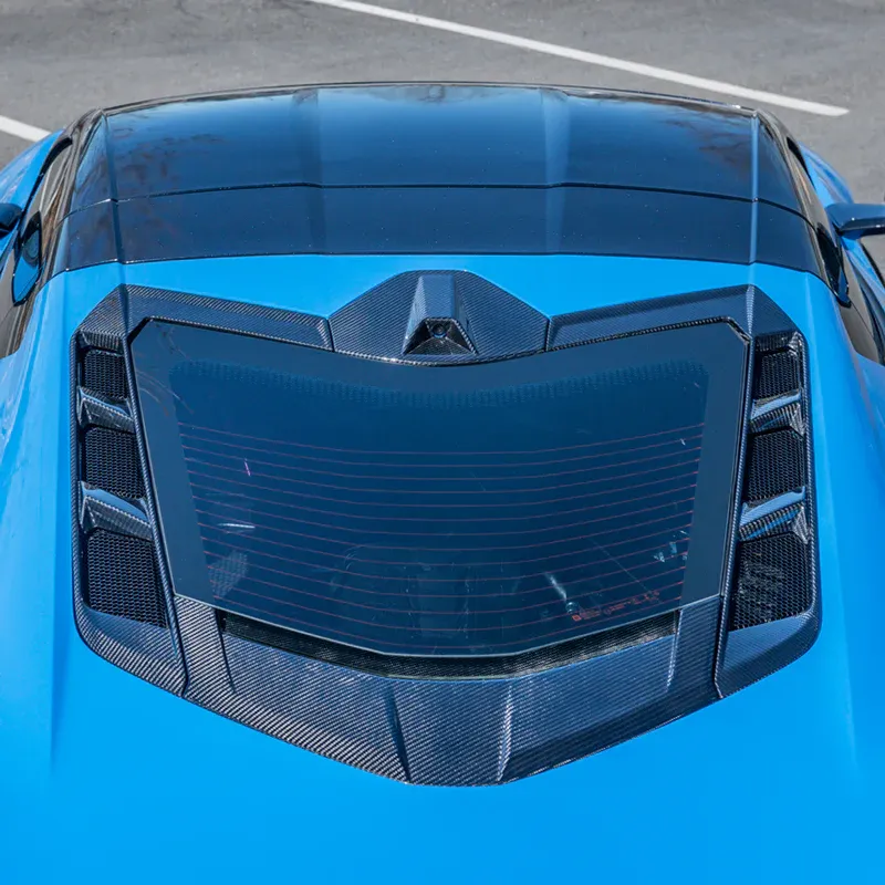 C8 2020-2024 Chevrolet Corvette Carbon Fiber GM Factory Style Rear Window Lower Trim - EOS