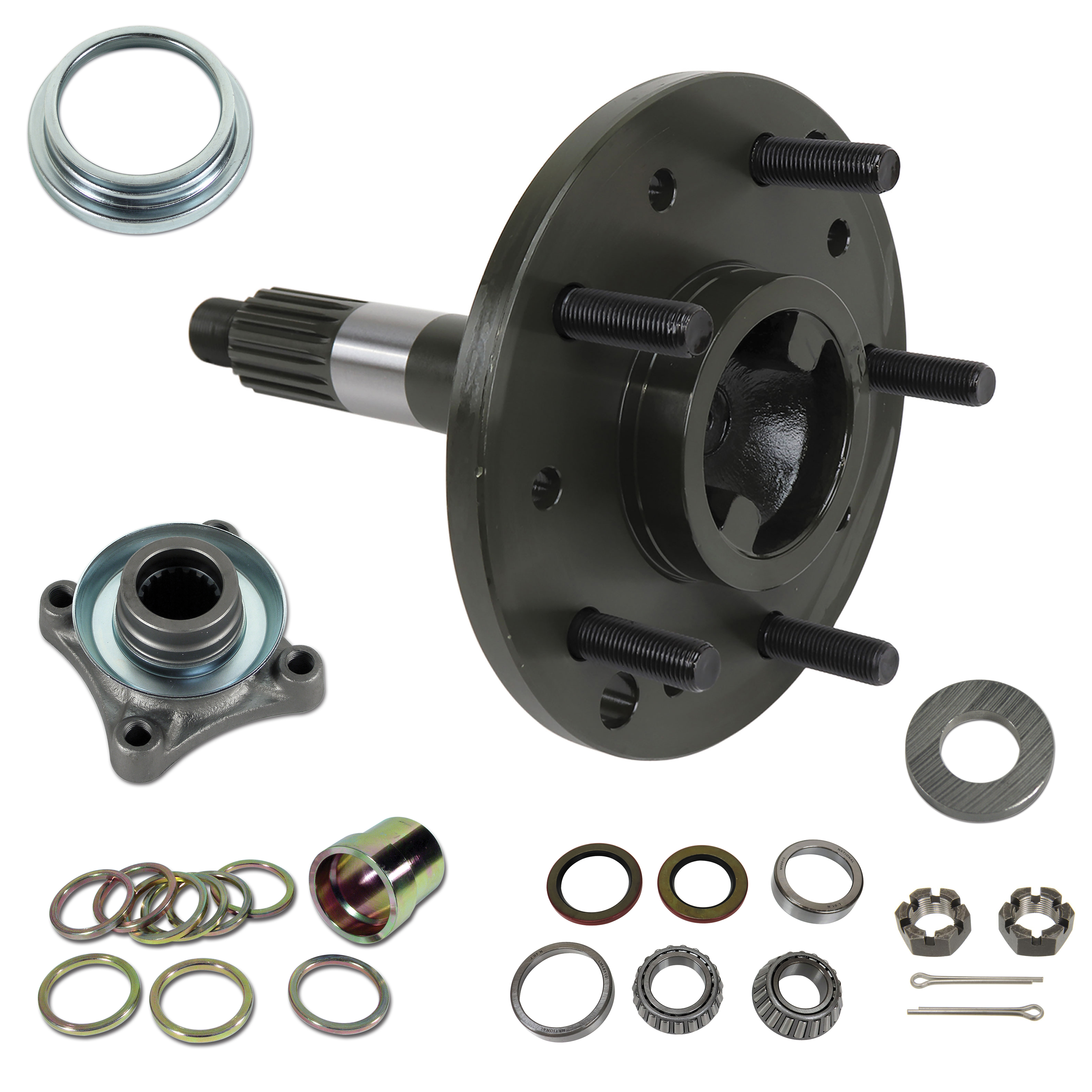 1965-1979 Chevrolet Corvette Rear Spindle Refresh Kit W/New Spindle, Bearings, Shims & Seals - CA