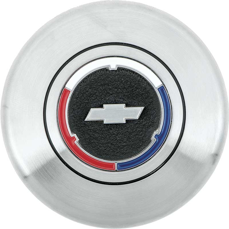 C2 1963-1966 Chevrolet Corvette Bow Tie Horn Cap - For Wood Wheel or Comfort Grip Steering Wheel - 3945461 - OER