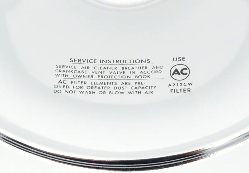 C3 1970 Chevrolet Corvette Open Element Air Cleaner Lid - 14