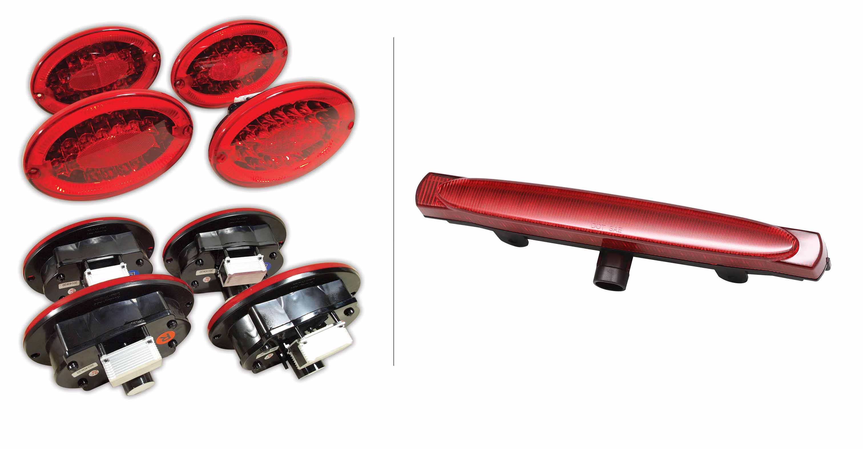 Smoke LED Tail Light Assembly + Hyper Flash Harness For Chevy C5 Corvette 1997-2004