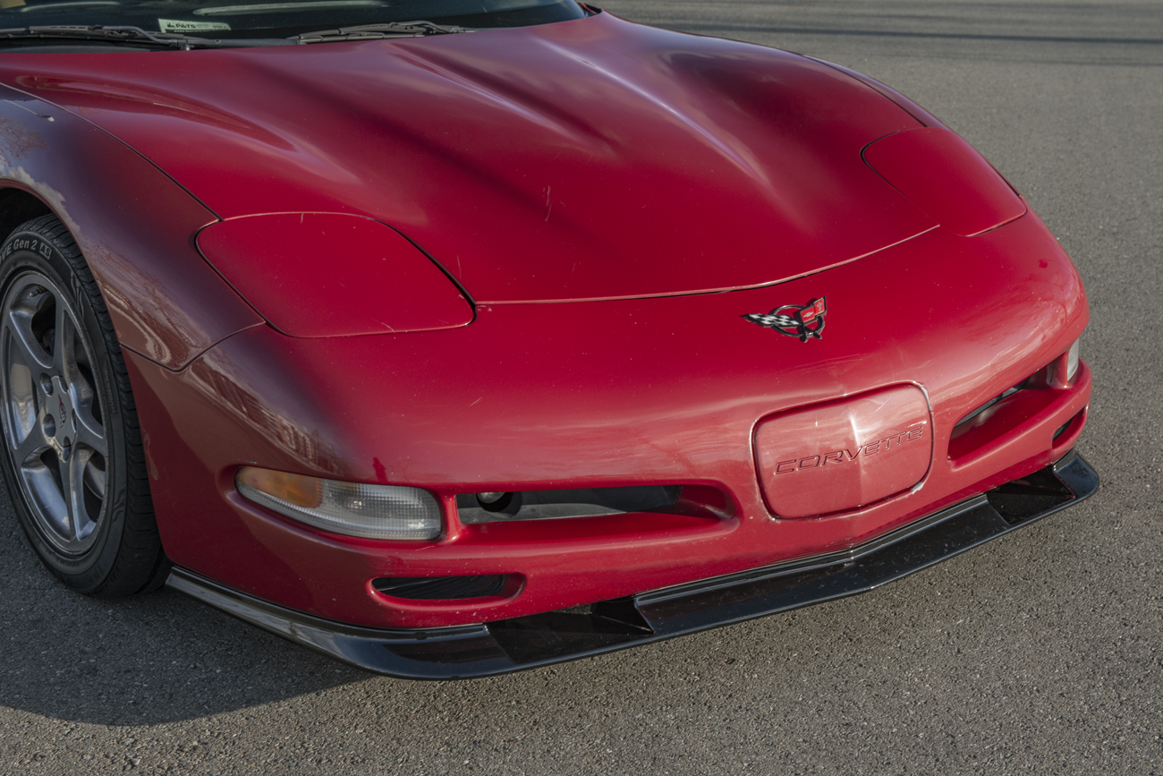 C5 1997-2004 Chevrolet Corvette ZR1 Style Extended Front Splitter - Gloss Black - EOS